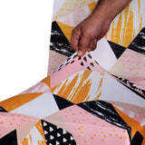 Nendle Geometric Print High Stretch Elastic Easy Removable Chair Cover Slipcover Protector
