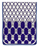 Nendle Latest Cotton Abstarct Design 3 Seater Sofa Cover Set for Living Room (Violet, 2 Pieces)