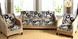 Nendle Poly Cotton Sofa Cover Set of 3+1+1 (Purple, 5 Seater)