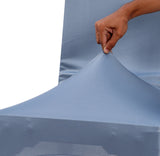 Nendle Stretchable Polyester Elastic Chair Cover Set of 4 for Dinning Chairs (Grey, 4 Pieces)