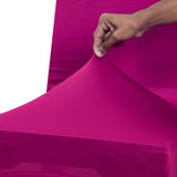 Nendle Stretchable Polyester Elastic Chair Cover Set of 4 for Dinning Chairs (Pink, 4 Pieces)