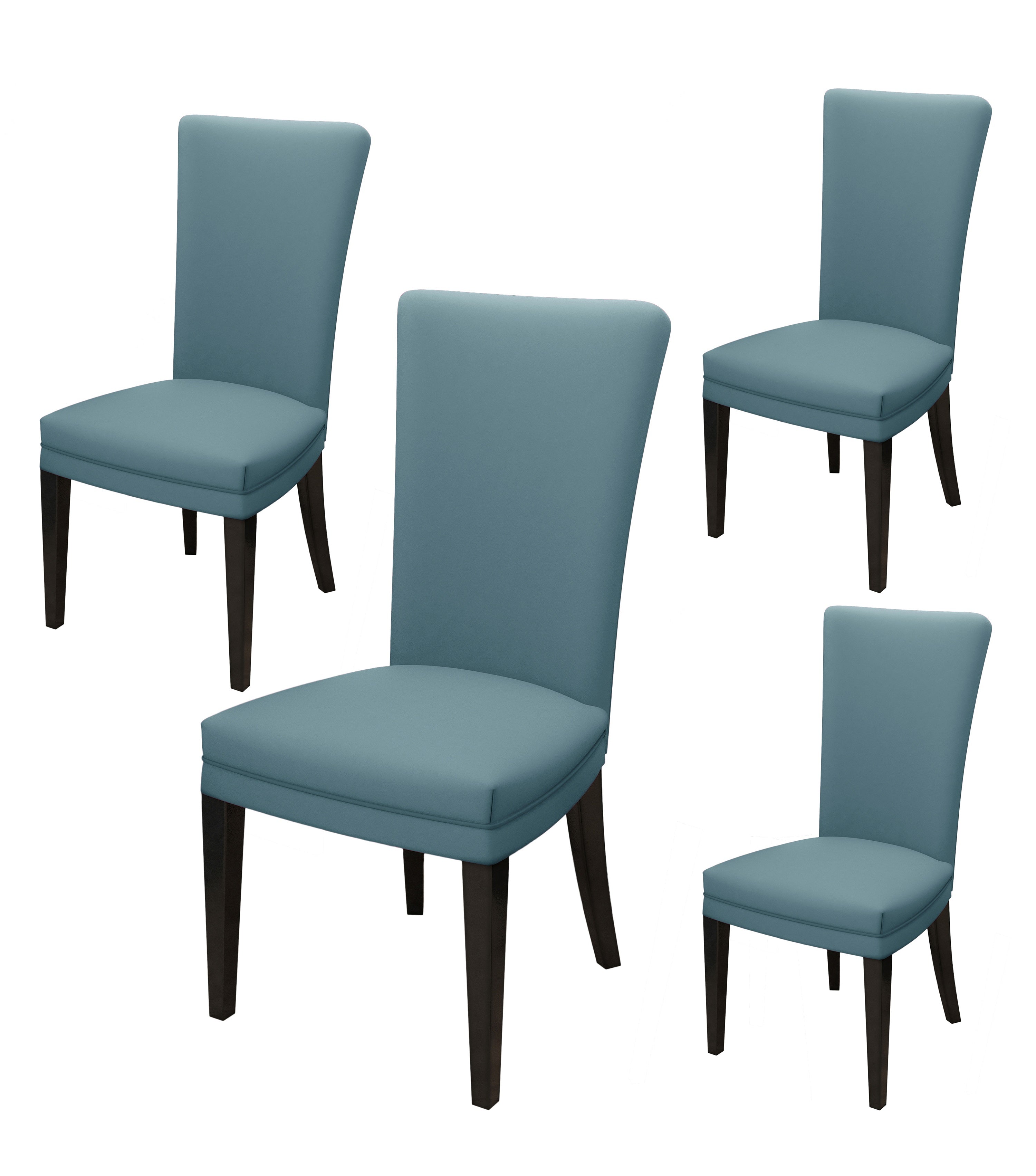 Nendle Stretchable Polyester Elastic Chair Cover Set of 4 for Dinning Chairs (Grey, 4 Pieces)