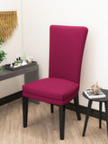 Nendle Polyester Elastic Chair Cover Stretch Removable Washable for Protecting Chair Cover (1 Piece, Pink)
