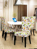 Nendle Elastic/High Stretchable Chair Covers for 4 Seater Dining/Center Table Chairs (4 Pieces, Multi Color)