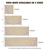 Premium Velvet 4 Seater Sofa Mat Cover (Protector)
