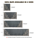 Premium Velvet 4 Seater Sofa Mat Cover (Protector)
