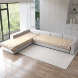 Premium Velvet L-Shape 3+3 Sofa Mat Cover (Protector)