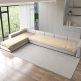 Premium Velvet L-Shape 4+3 Sofa Mat Cover (Protector)
