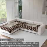 Acrylic Sofa Mat Cover for L Shape Sofa Set Type 2+2