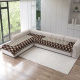 Acrylic Sofa Mat Cover for L Shape Sofa Set Type 3+3 Seater