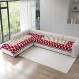 Acrylic Sofa Mat Cover for L Shape Sofa Set Type 3+3 Seater