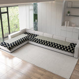 Acrylic Sofa Mat Cover for L Shape Sofa Set Type 4+3 Seater