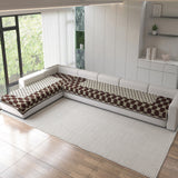 Acrylic Sofa Mat Cover for L Shape Sofa Set Type 4+3 Seater