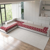 Acrylic Sofa Mat Cover for L Shape Sofa Set Type 4+3 Seater