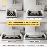 Soft Velvet Sofa Cover Mat for Single Seater