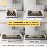 Soft Velvet Sofa Cover Mat for Single Seater