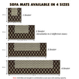 Soft Velvet Sofa Cover Mat for Single Seater