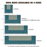 Soft Velvet Sofa Cover Mat for Single Seater