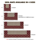 Soft Velvet Sofa Cover Mat for Single Seater