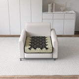 Polka Dot Pattern Acrylic Sofa Cover Mat for Single Seater