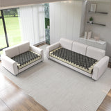 Polka Dot Pattern Sofa Mat Cover for 5 Seater Sofa Set (3+2)