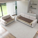 Polka Dot Pattern Sofa Mat Cover for 5 Seater Sofa Set (3+2)