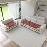 Polka Dot Pattern Sofa Mat Cover for 5 Seater Sofa Set (3+2)