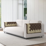 Polka Dot Pattern Acrylic Sofa Arm Rest Protector Cover - Pack of 2 Pieces