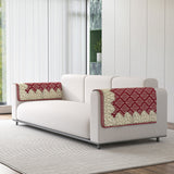 Polka Dot Pattern Acrylic Sofa Arm Rest Protector Cover - Pack of 2 Pieces