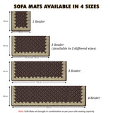 Polka Dot Pattern Acrylic Sofa Mat Cover for 3 Seater Sofa Set