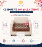 Premium Velvet Digital Printed Fabric with Customizable Seat Length and Fixed Seat Depth at 36 Inches