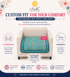 Premium Velvet Digital Printed Fabric with Customisable Seat Length and Fixed Seat Depth at 36 Inches