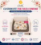 Premium Velvet Digital Printed Fabric with Customisable Seat Length and Fixed Seat Depth at 36 Inches
