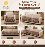 Premium Velvet Digital Printed Fabric with Customizable Seat Length and Fixed Seat Depth at 36 Inches