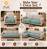 Premium Velvet Digital Printed Fabric with Customisable Seat Length and Fixed Seat Depth at 36 Inches