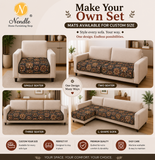 Premium Velvet Digital Printed Fabric with Customizable Seat Length and Fixed Seat Depth at 36 Inches