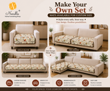 Premium Velvet Digital Printed Fabric with Customisable Seat Length and Fixed Seat Depth at 36 Inches