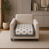Premium Velvet Digital Printed Fabric with Customizable Seat Length and Fixed Seat Depth at 36 Inches