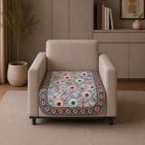 Premium Velvet Digital Printed Fabric with Customizable Seat Length and Fixed Seat Depth at 36 Inches