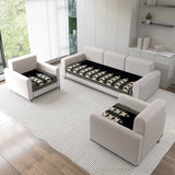 Chenille Sofa Mat Cover for 5 Seater Sofa Set (3+1+1)