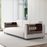Chenille Sofa Arm Rest Protector Cover - Pack of 2 Pieces