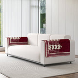 Chenille Sofa Arm Rest Protector Cover - Pack of 2 Pieces