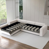 Chenille Sofa Mat Cover for L Shape Sofa Set Type 2+2