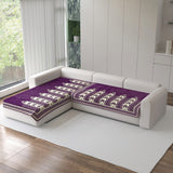 Chenille Sofa Mat Cover for L Shape Sofa Set Type 2+2