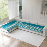 Chenille Sofa Mat Cover for L Shape Sofa Set Type 3+2 Seater