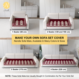 Chenille Sofa Cover Mat for Single Seater
