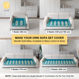 Chenille Sofa Cover Mat for Single Seater