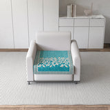 Anti-Slip Floral Velvet Sofa Mat Cover for 1 Seater Sofa