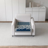 Anti-Slip Floral Velvet Sofa Mat Cover for 1 Seater Sofa