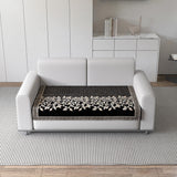 Anti-Slip Floral Velvet Sofa Cover for 2 Seater Sofa
